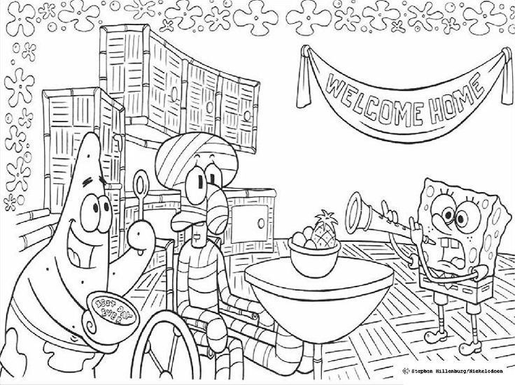 Dibujos para colorear bob ponja patricio y calamardo de fita pãginas para colorear dibujos para colorear pãginas para colorear lindas