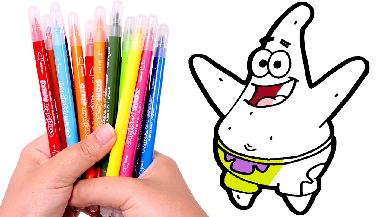 Dibuja y colorea a patricio âð dibujos de bob esponja