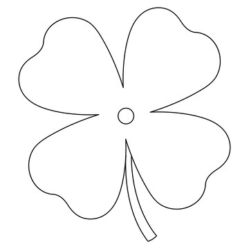 Premium vector a cute and funny coloring page a st patricks day big cloverleaf provides hours of coloring fun for children to color this page is very easy suitable for little