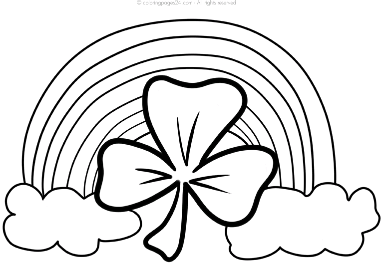 San patricio dibujos para colorear
