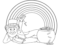 Rainbow coloring pages and printable activities