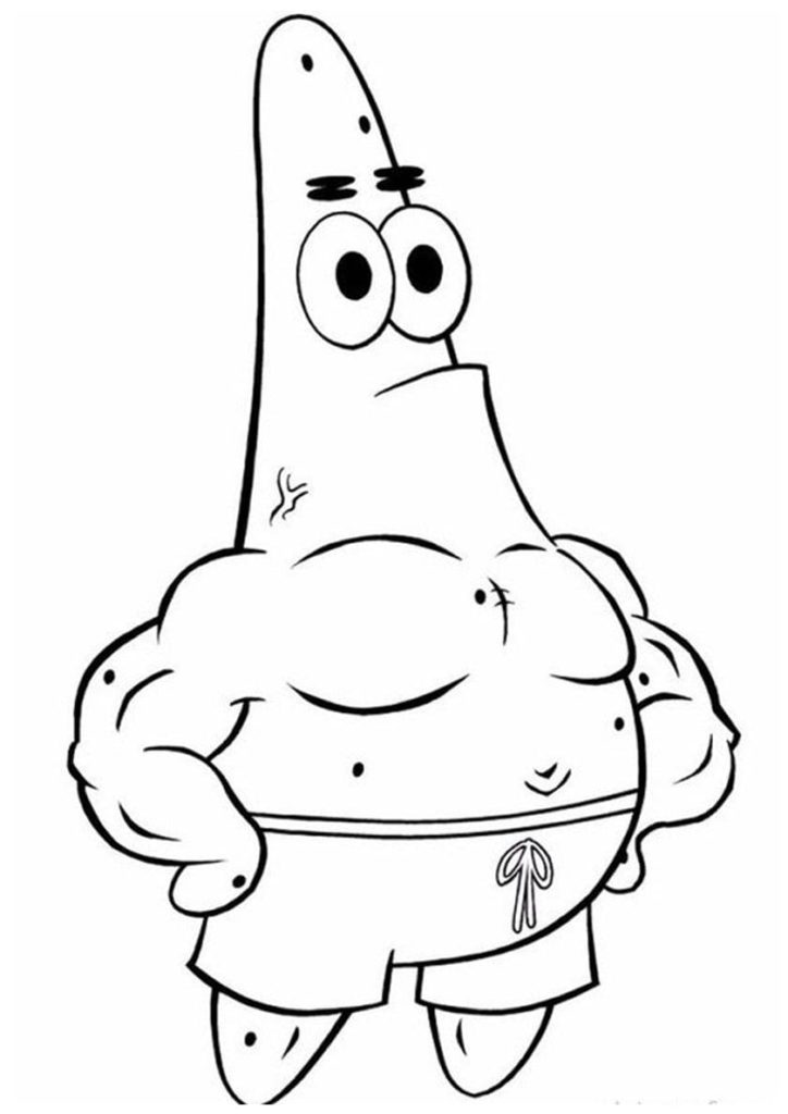 Patrick star coloring pages