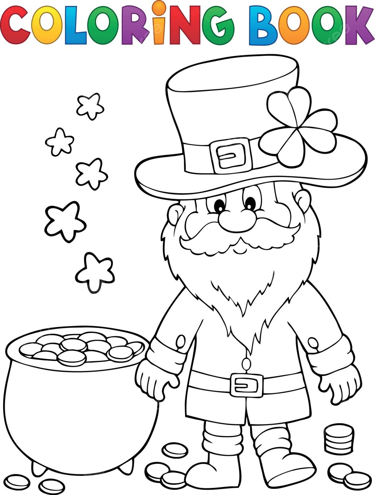 Dibujo de libro para colorear dãa san patricio tema ropa suerte dorado vector png dibujos dibujo de libro dibujo de ropa dibujo de anillo png y vector para dcargar gratis
