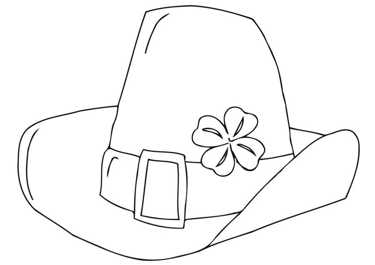 Dibujo de dãa de san patricio para colorear y pintar