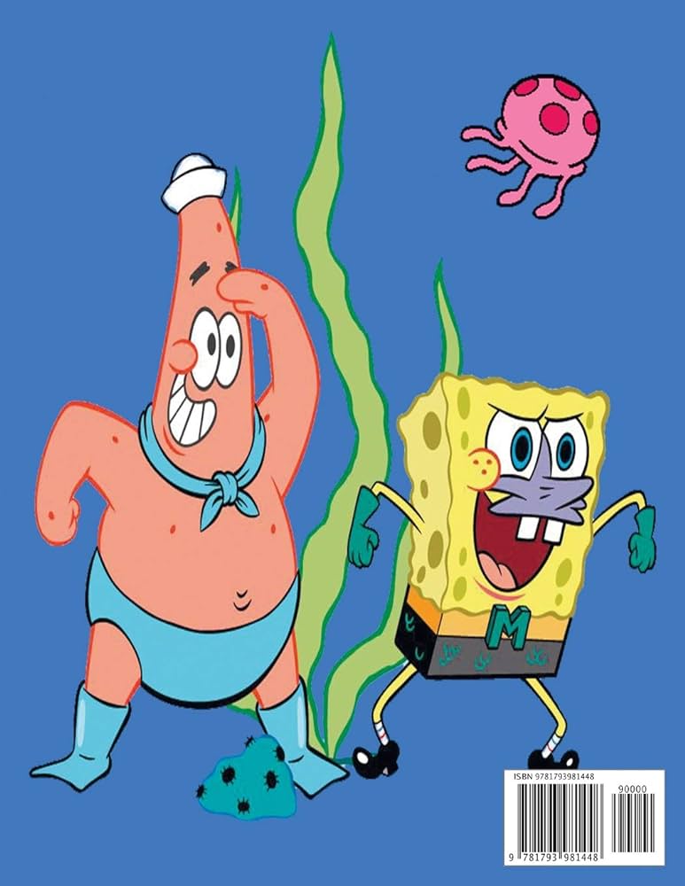 Patrick star and spongebob squarepants coloring book in coloring book for kids and adults activity book great starter book for children with fun easy and relaxing coloring pages books