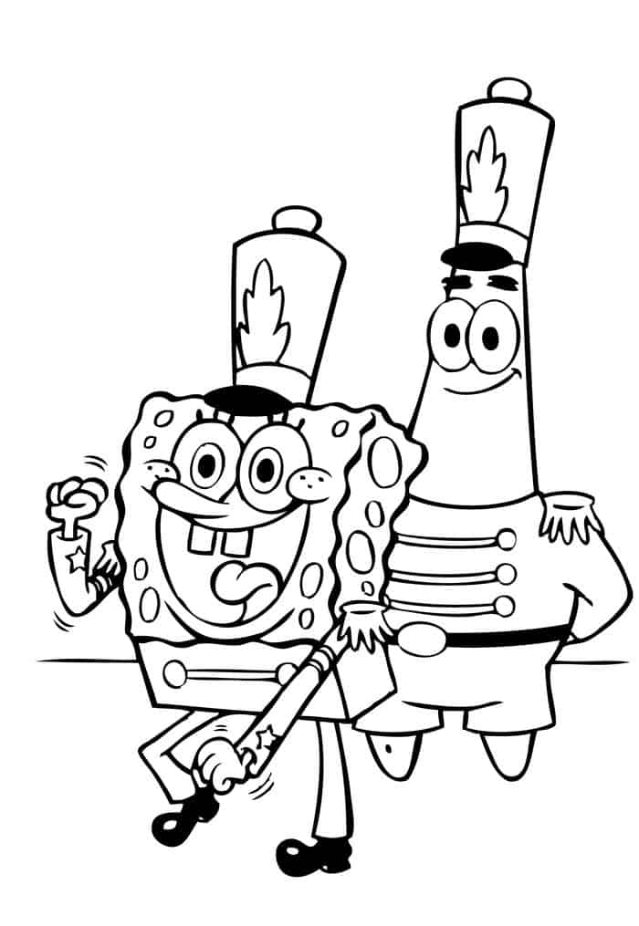 Patrick star coloring pages