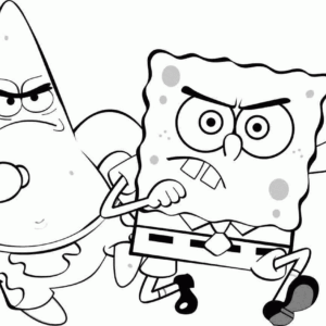 Spongebob coloring pages printable for free download