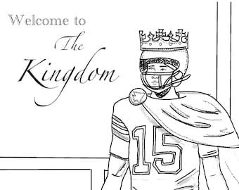 Kansas football coloring page