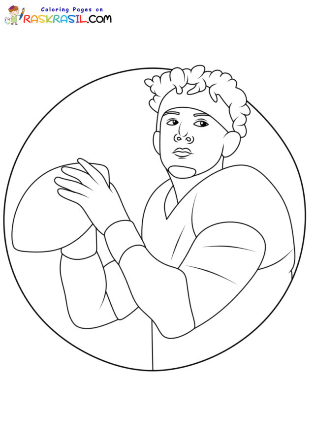 Patrick mahomes coloring pages
