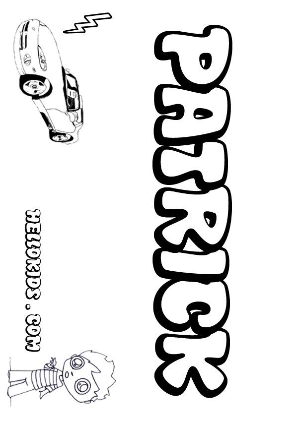 Patrick coloring pages