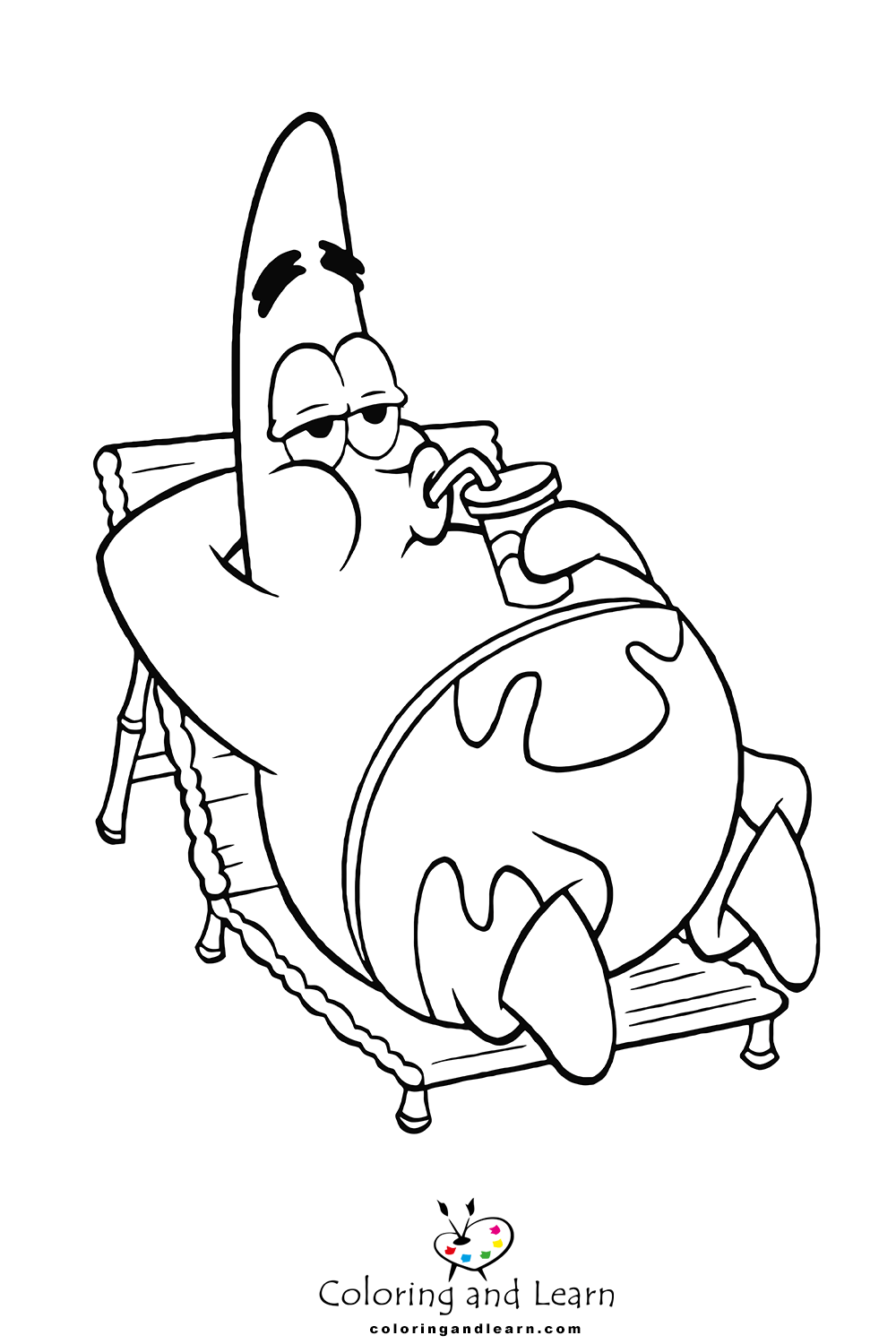 Patrick star coloring pages