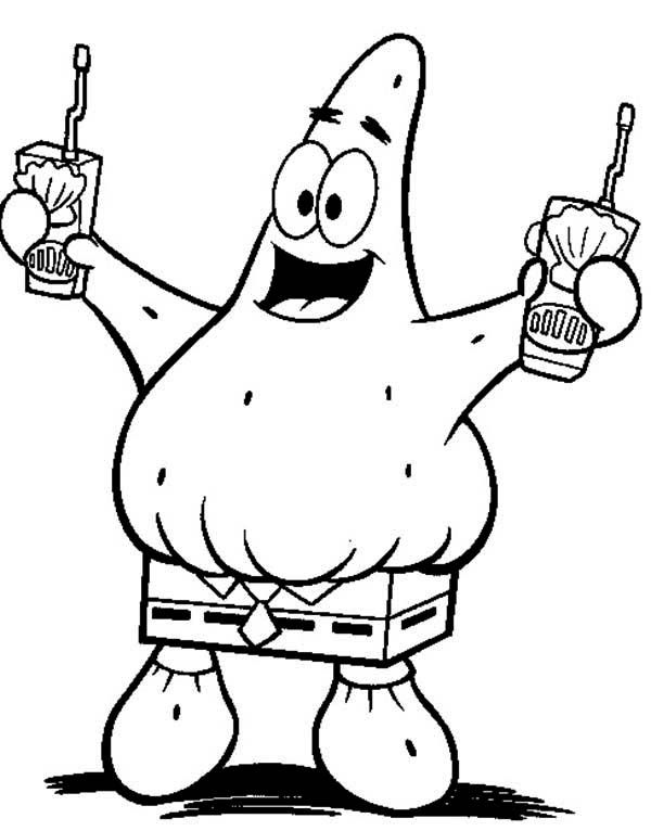 Patrick star coloring pages