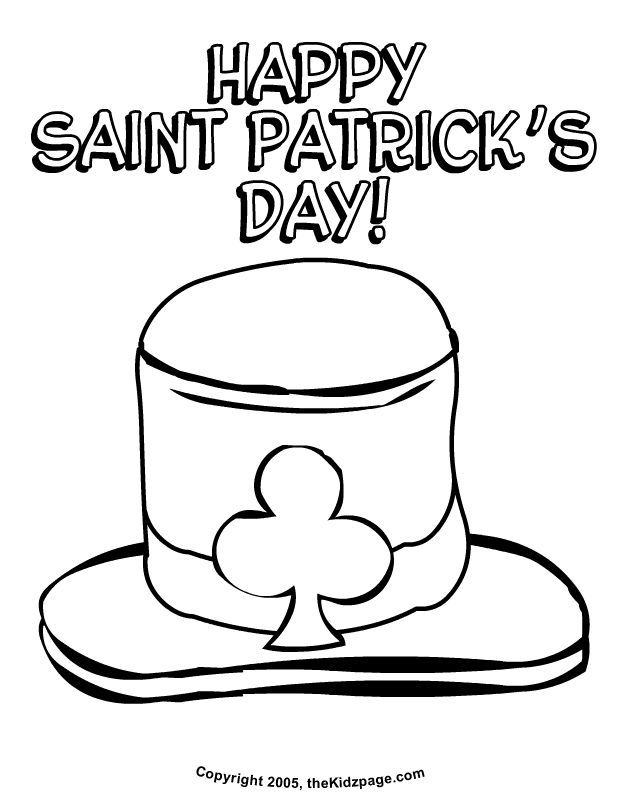 Free printable st patricks day coloring pages