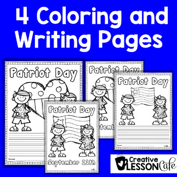 Patriot day coloring and writing pages for by creative lesson cafe
