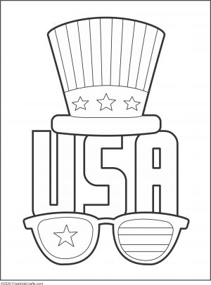 Printable patriotic coloring pages