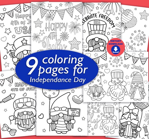 Printable memorial day coloring pages for kids th of july coloring sheets bundle patriotic usa craft activity for classroom download