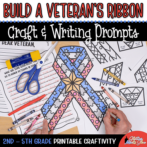 Veterans day coloring craft â veterans day activities elementary