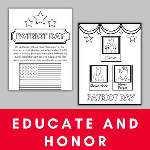 September patriot day printable coloring pages made by teachers