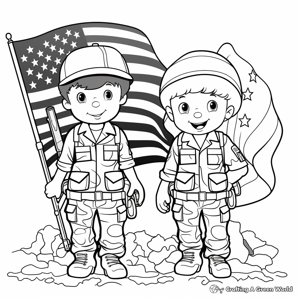 Patriotic coloring pages