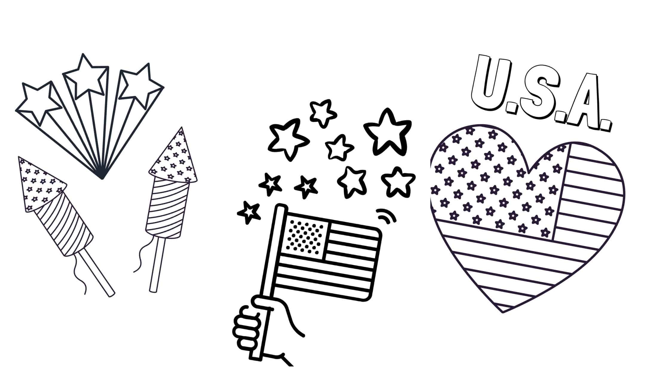 Free patriotic coloring pages printable