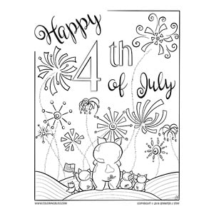 Patriotic piggies coloring page