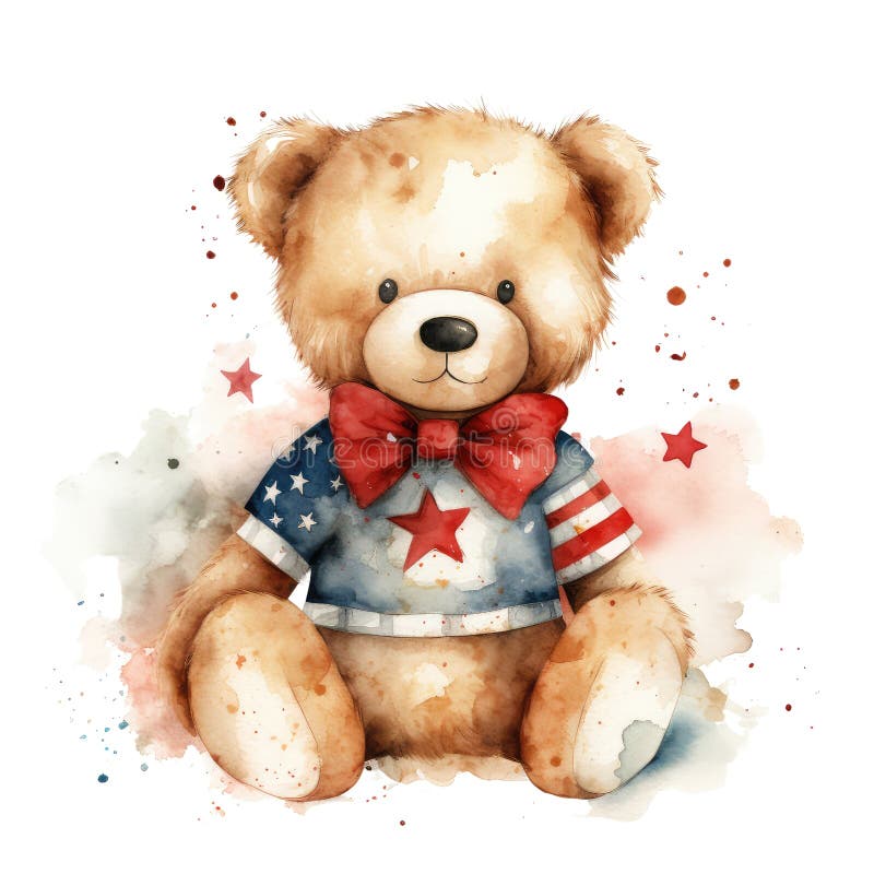 Patriotic bear stock illustrations â patriotic bear stock illustrations vectors clipart