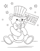Vote poster coloring page free printable coloring pages