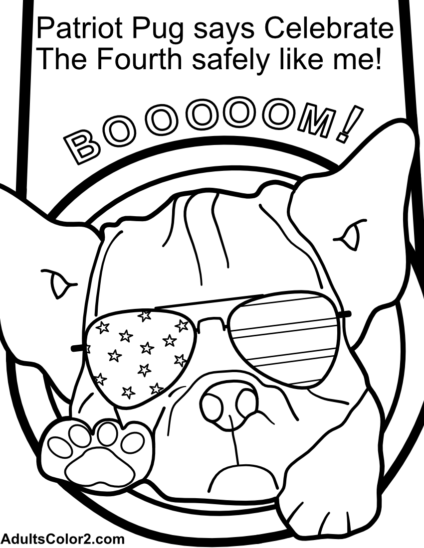 Fourth of july coloring pages party like its
