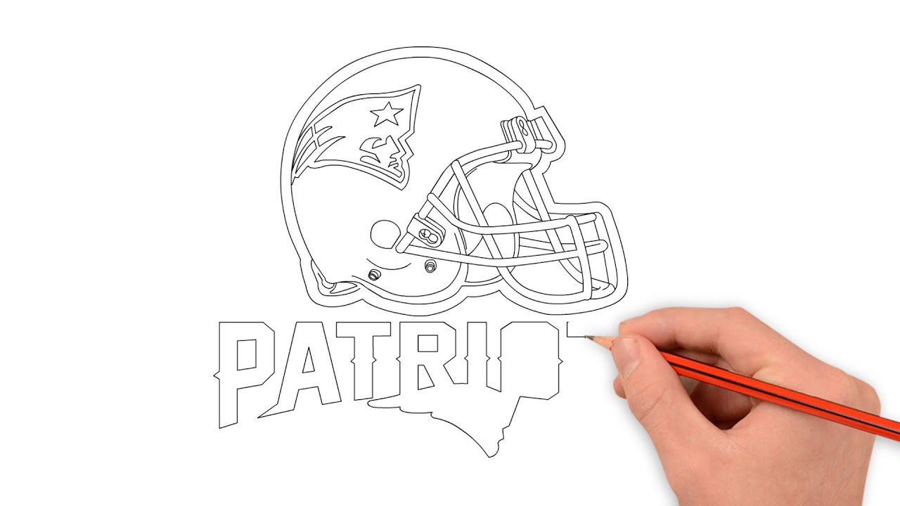Drawing new england patriots logo