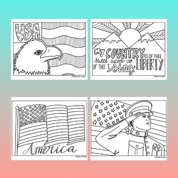 Patriotic coloring pages