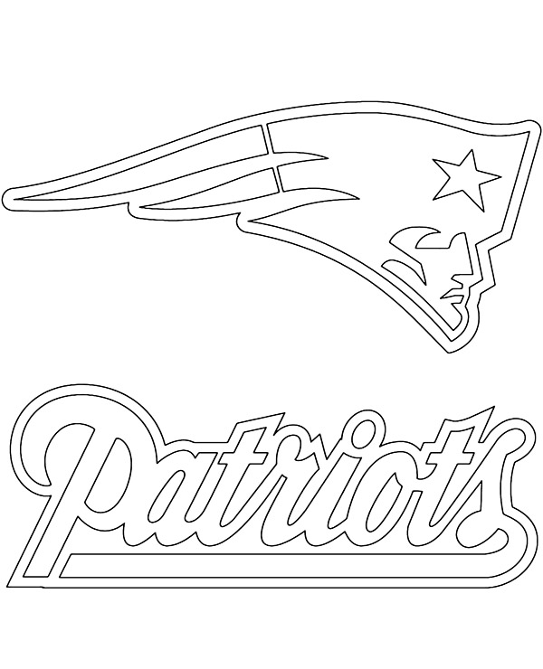 Logo of new england patriots coloring page