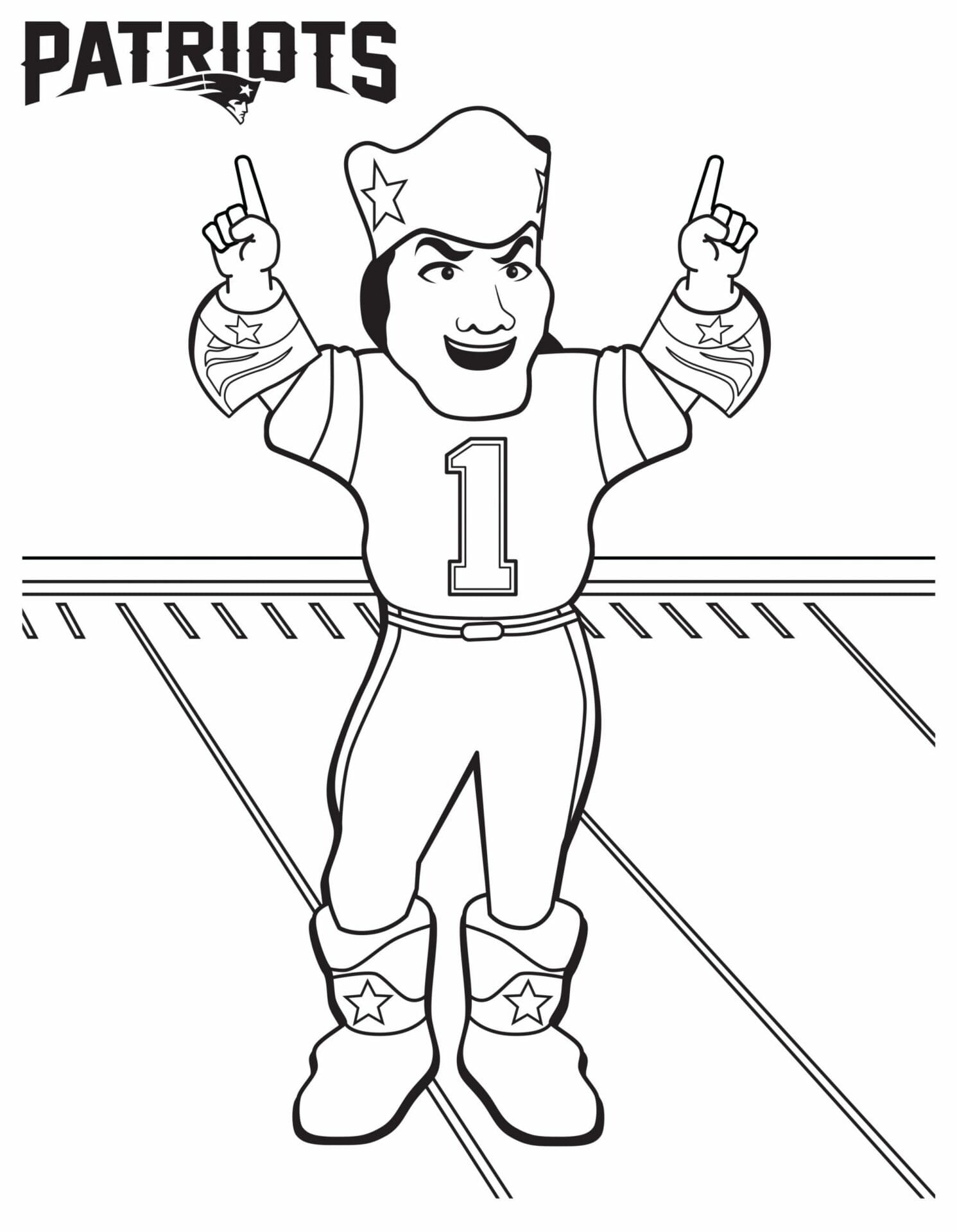 New england patriots coloring page