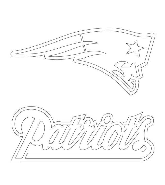 New england patriots coloring pages printable pdf