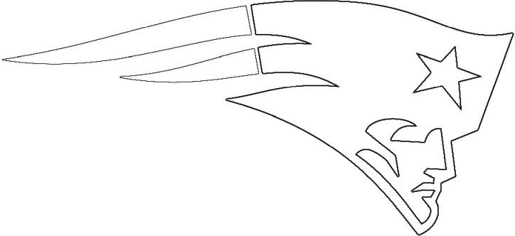 New england patriots logo coloring page