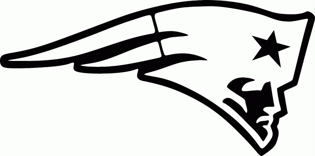 New england patriots white logo