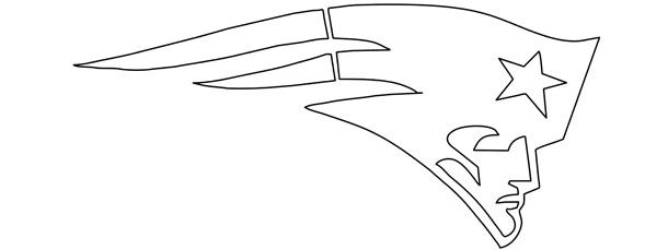 Large patriots logo outline patriots logo logo outline new england patriots logo