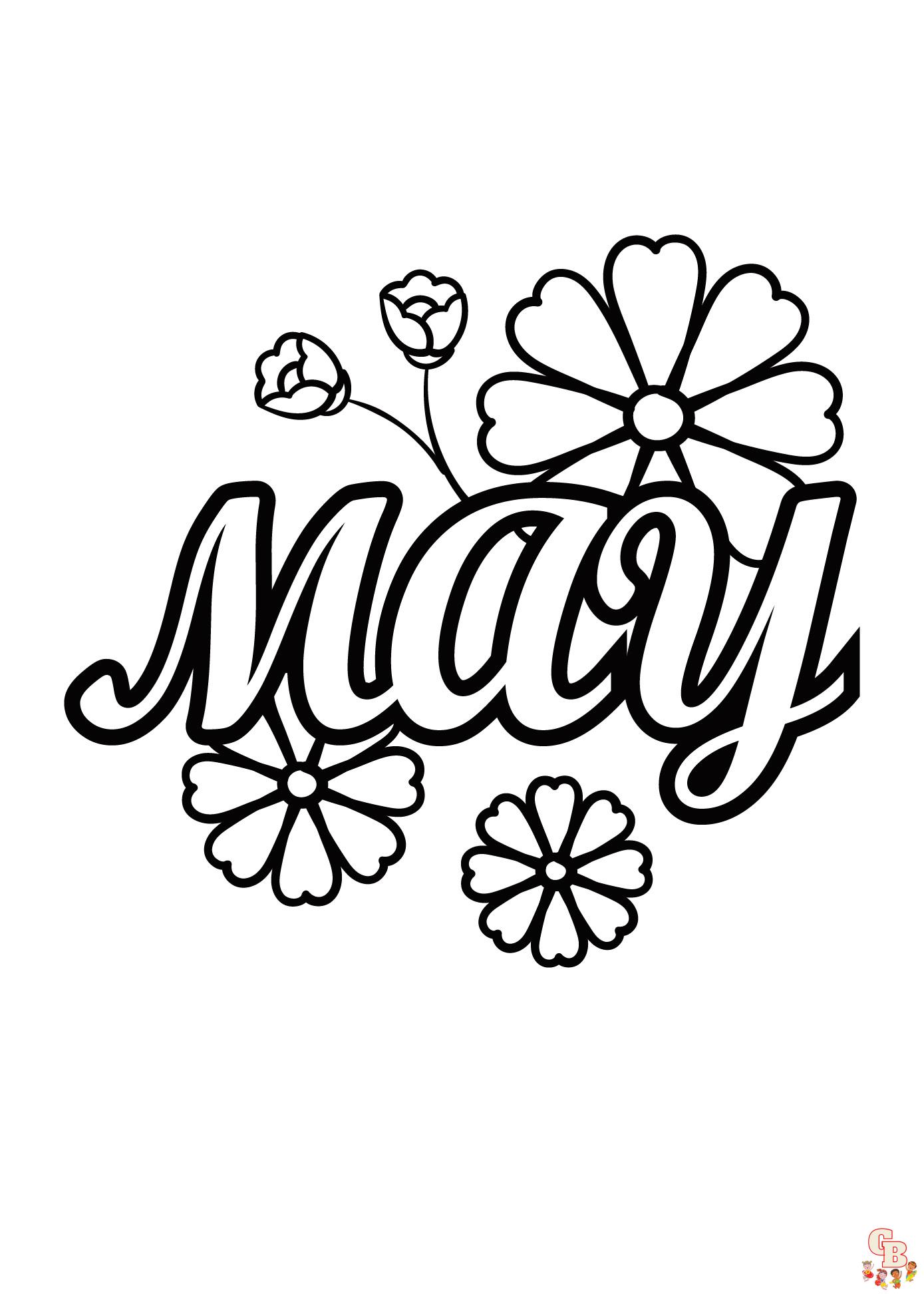 Dibujos para colorear de mayo hojas para colorear imprimibles y gratuitas para niãos