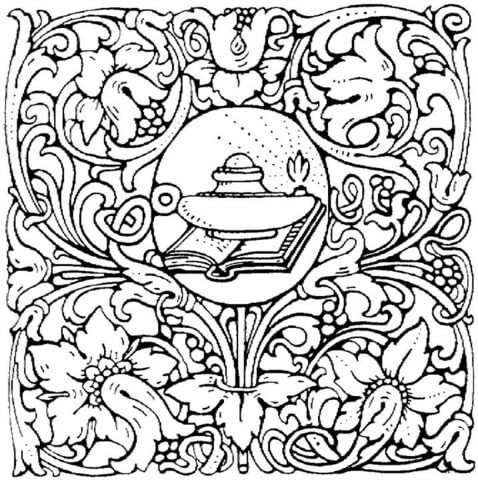 Dibujo de hojas y flores para colorear dibujos para colorear imprimir gratis