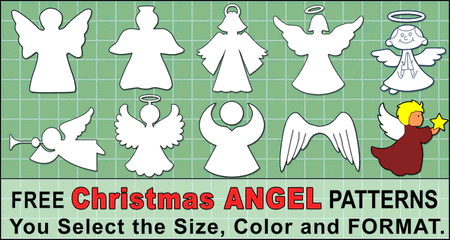 Angel templates and stencils free printable patterns â diy projects patterns monograms designs templates