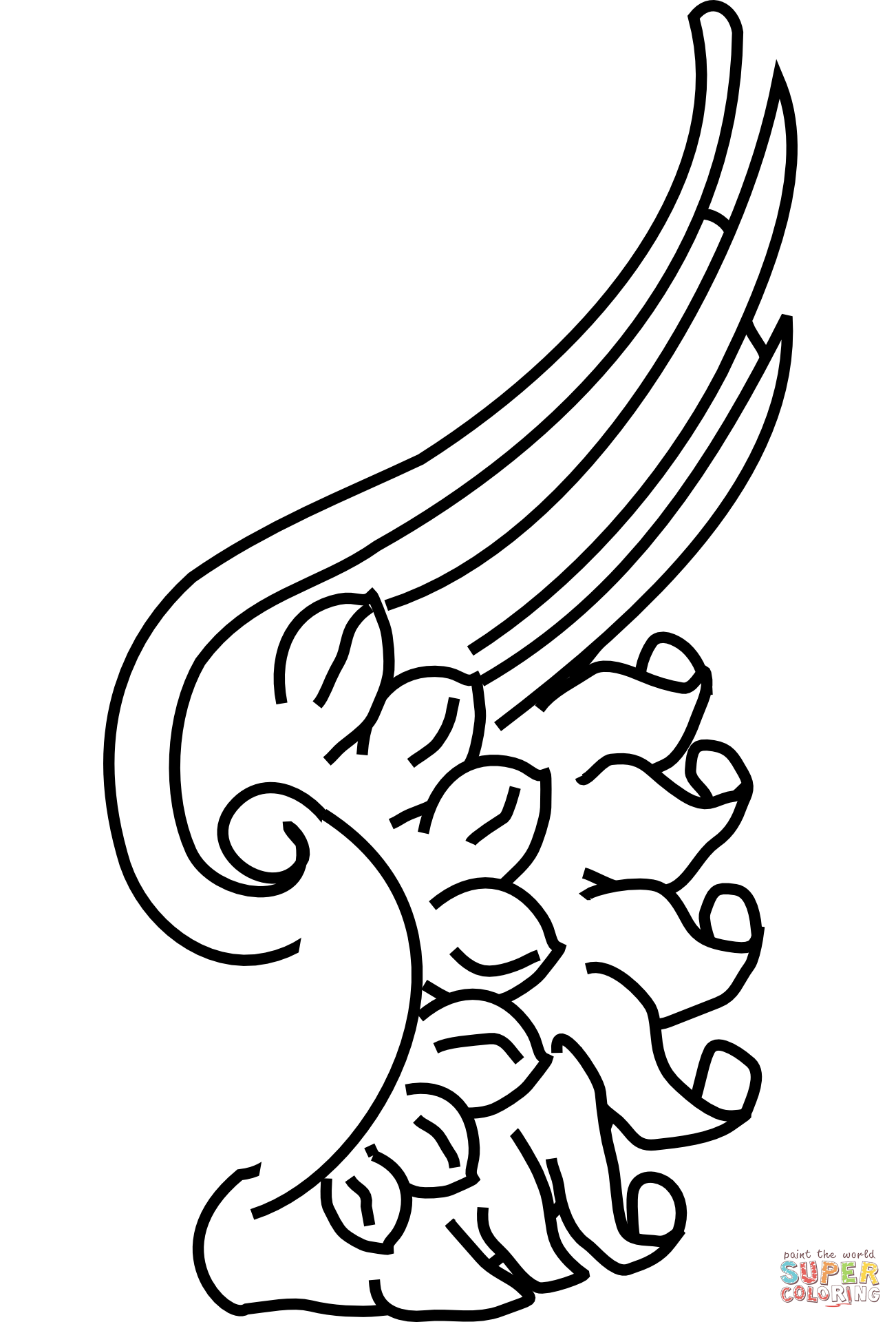 Wing coloring page free printable coloring pages
