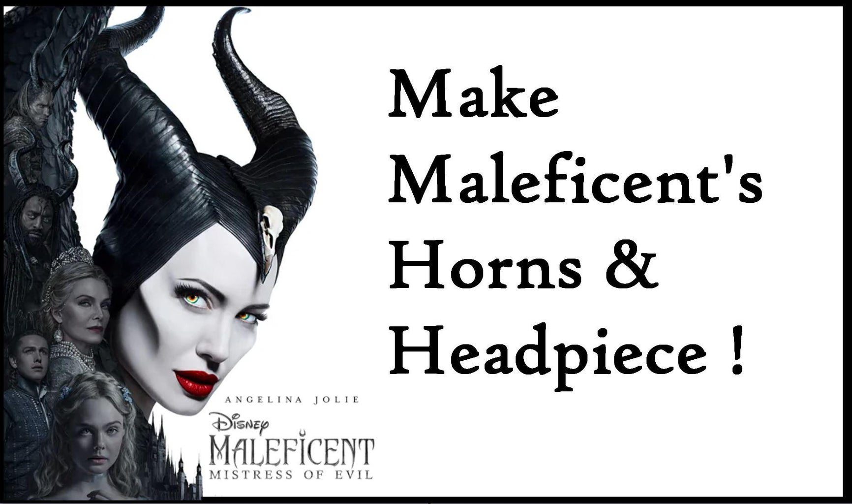 Maleficent costume props steps with pictures