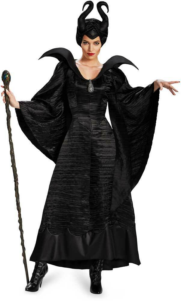 Disney maleficent sleeping beauty black gown deluxe licensed costume adult women