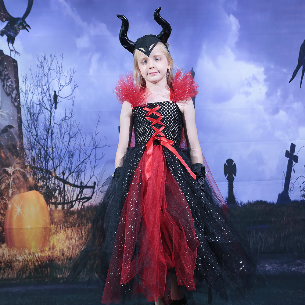 Costume girl maleficent maleficent costume kids movies