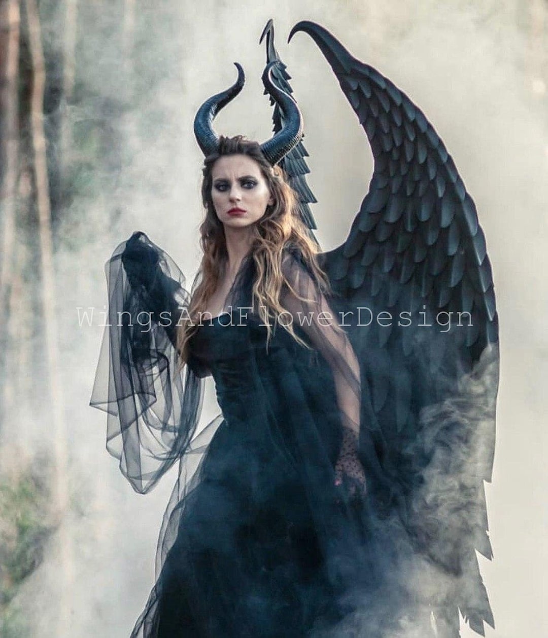 Black angel wings carnival costume maleficent wings wings photo prop halloween costumes christmas wings maleficent dress