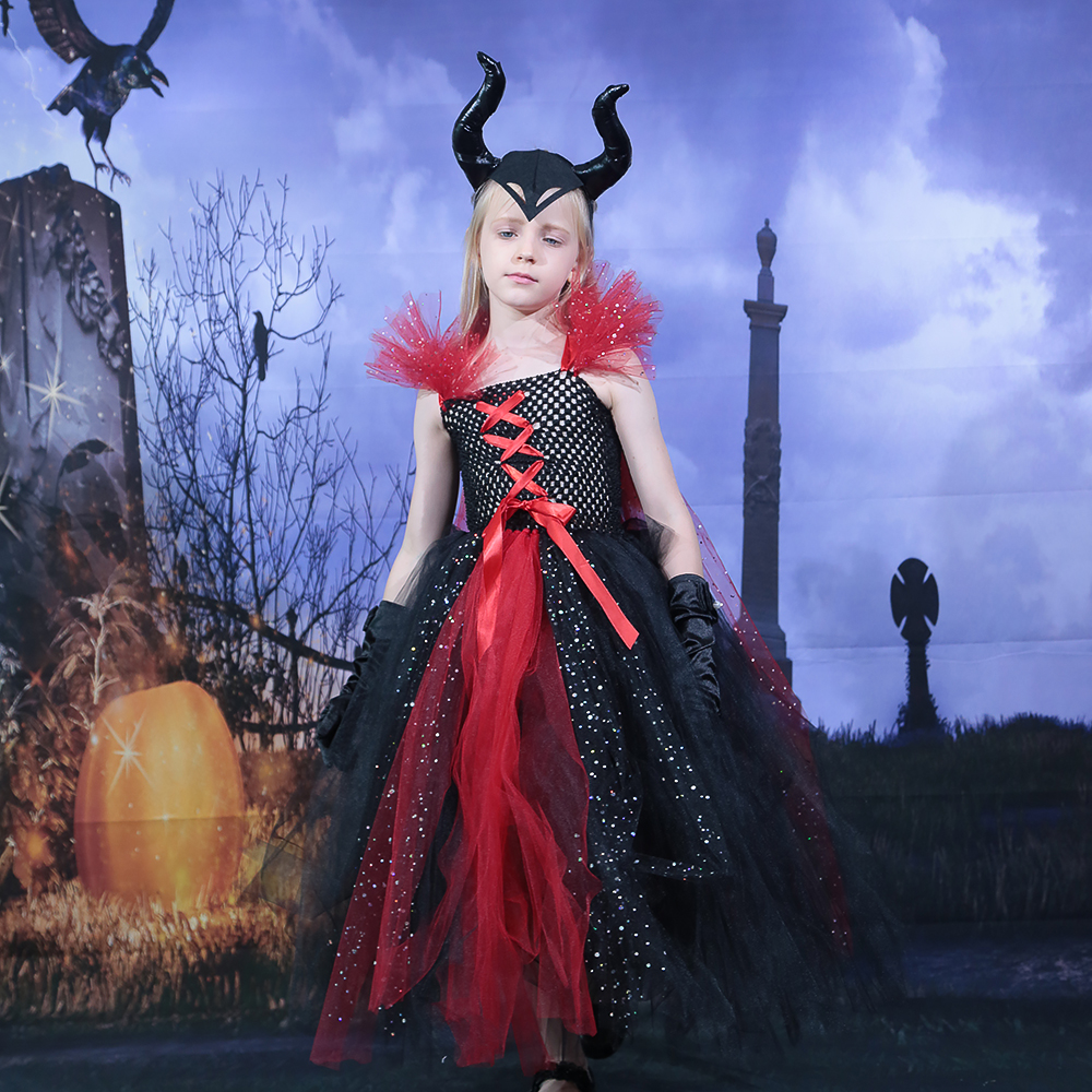 Costume girl maleficent maleficent costume kids movies