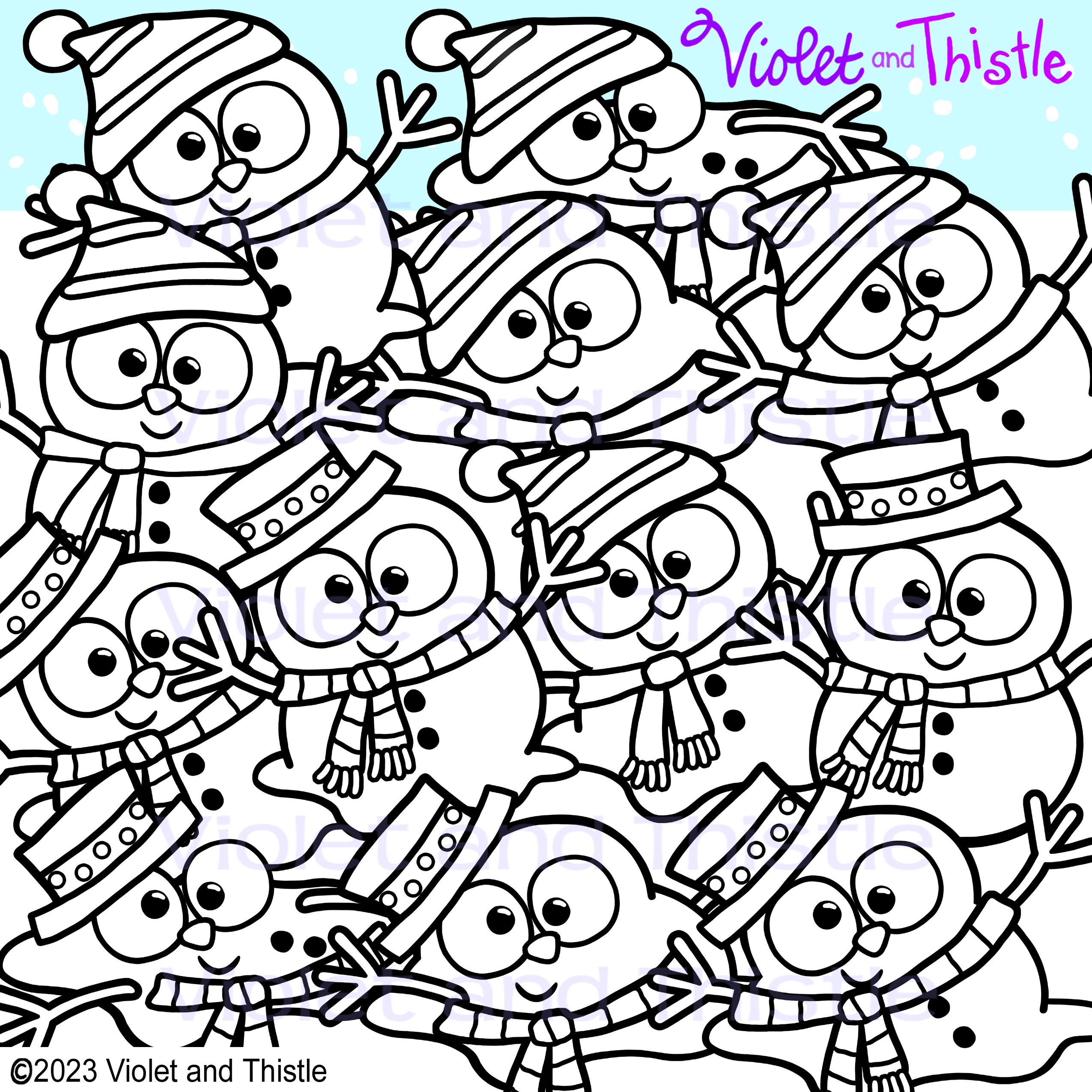 Snowman clipart melting snowmen clip art sequential steps puddle thawing top hat frosty life cycle made by teachers