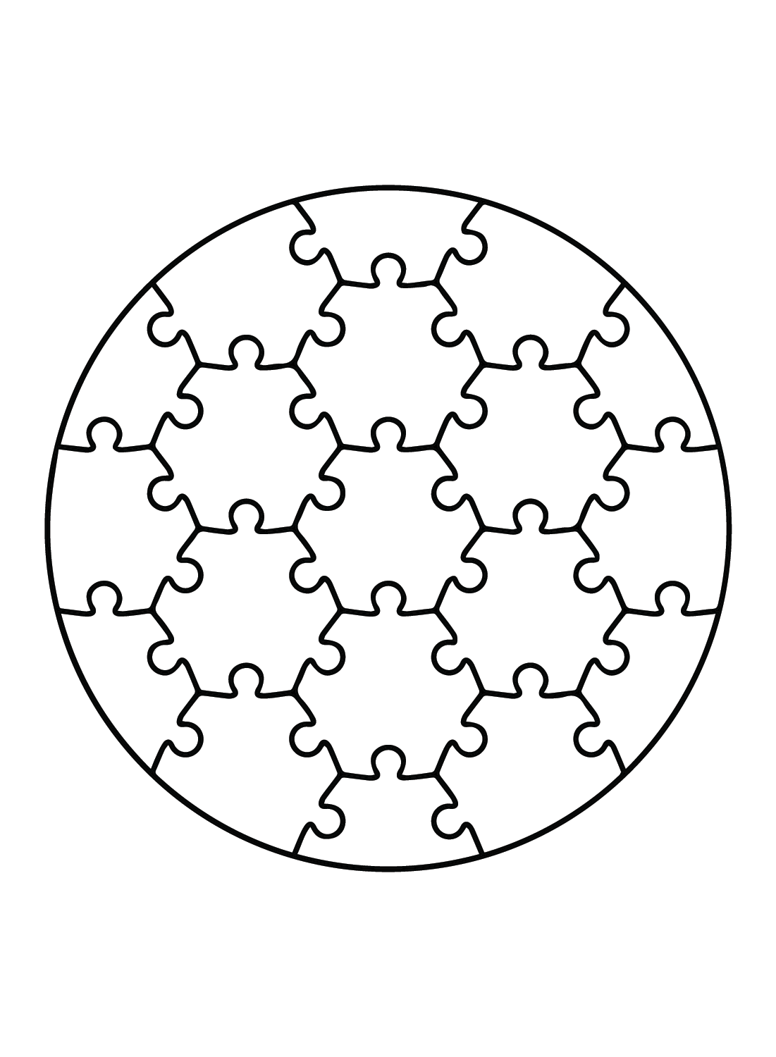 Jigsaw puzzle coloring pages printable for free download