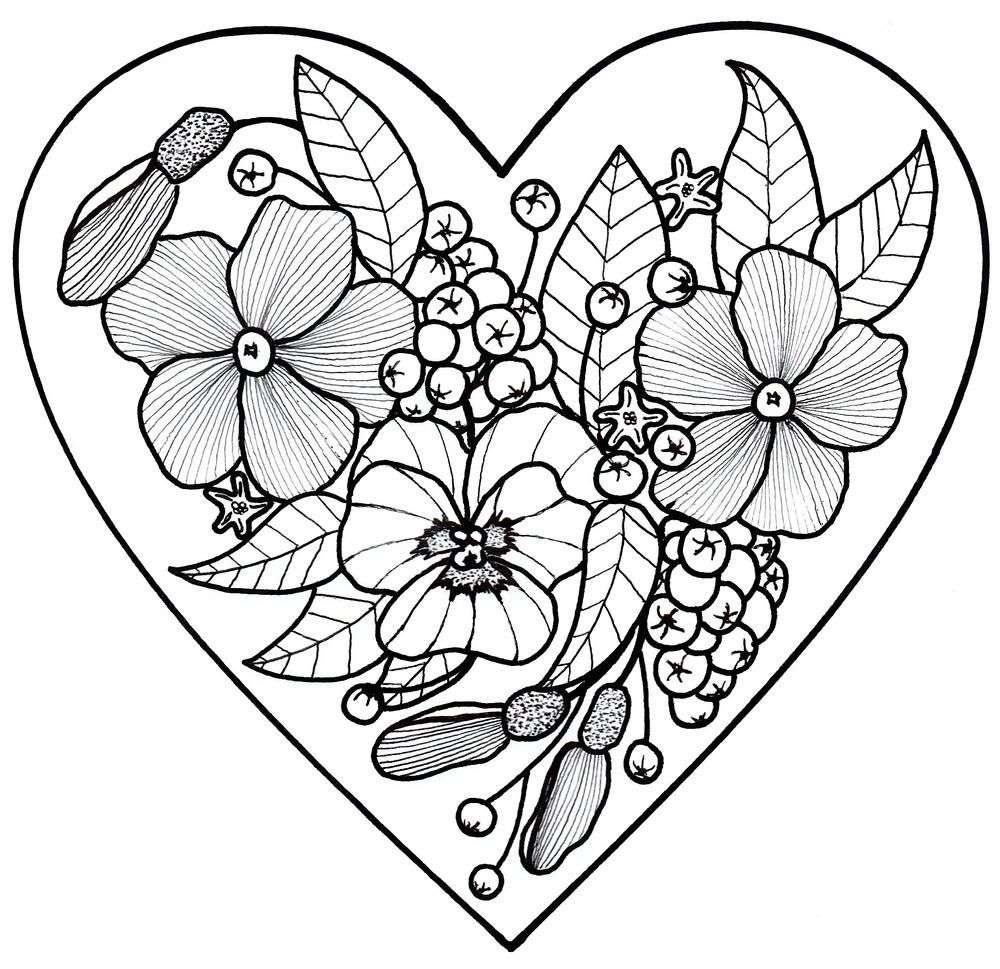 All my love adult coloring page valentine coloring pages heart coloring pages abstract coloring pages