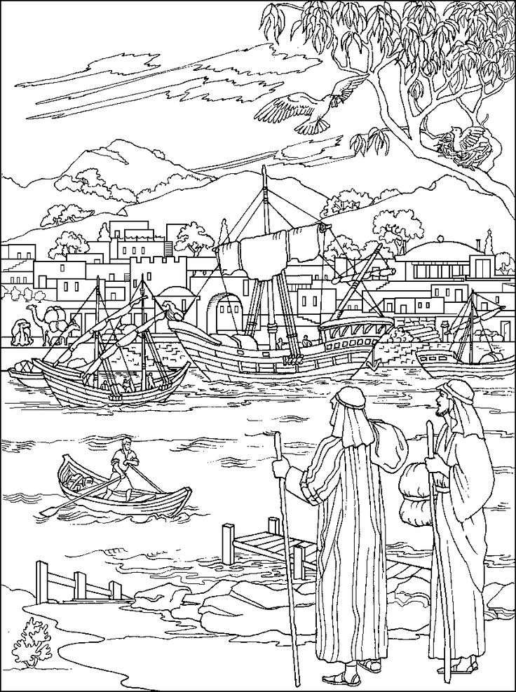 Paul and barnabas coloring page bible coloring pages sunday school coloring pages coloring pages