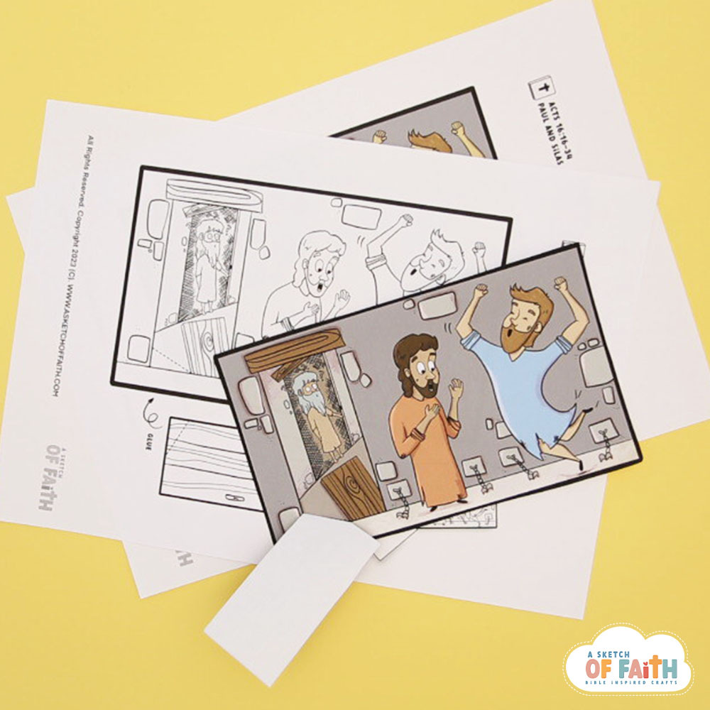 Paul and silas in prison craft â easy bible crafts for kids